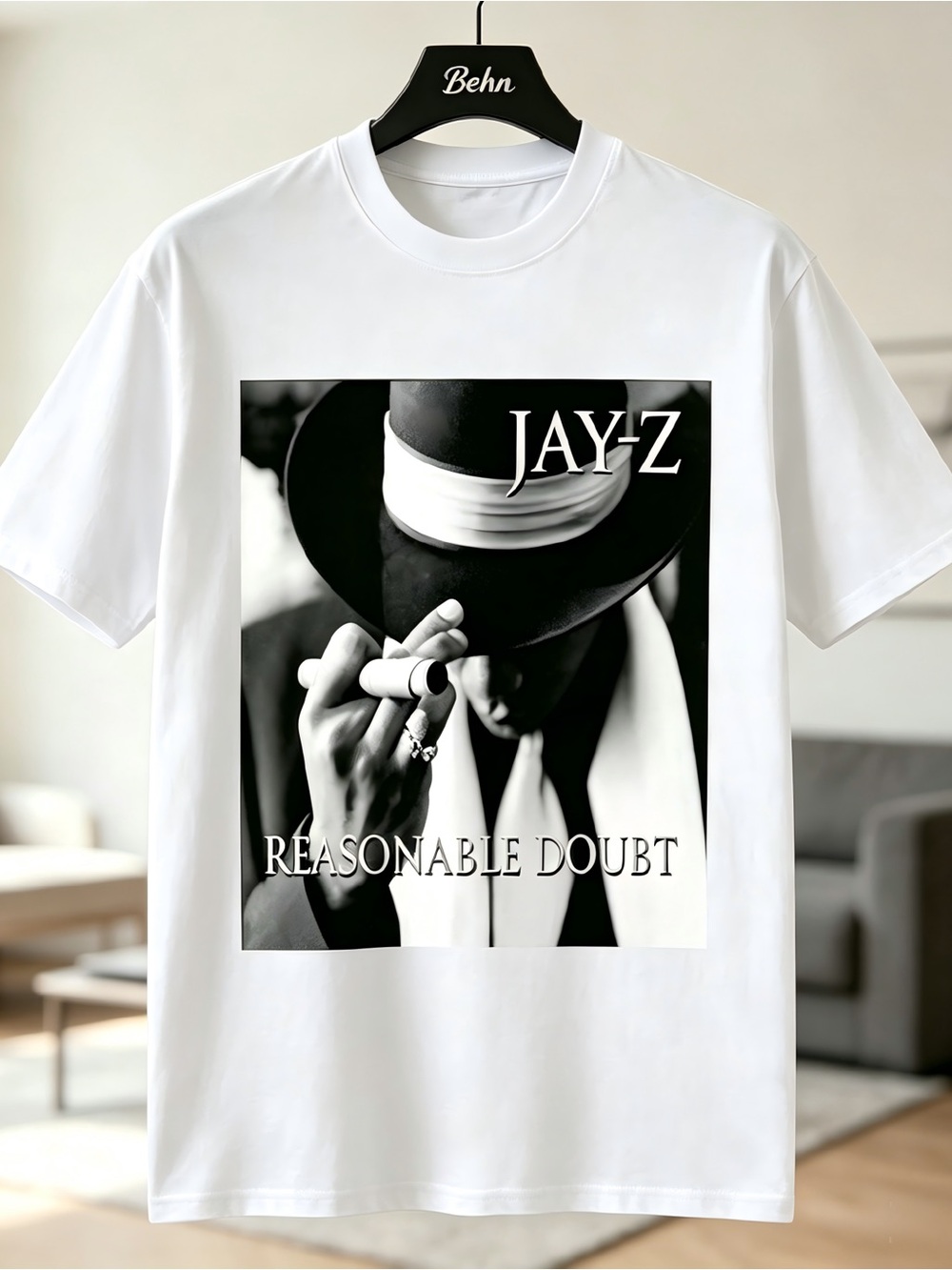 Jay Z Reasonable Doubt Womens Mens T-shirt Unisex White